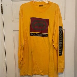 Ecko Unlimited Men's Yellow Long Sleeve Shirt